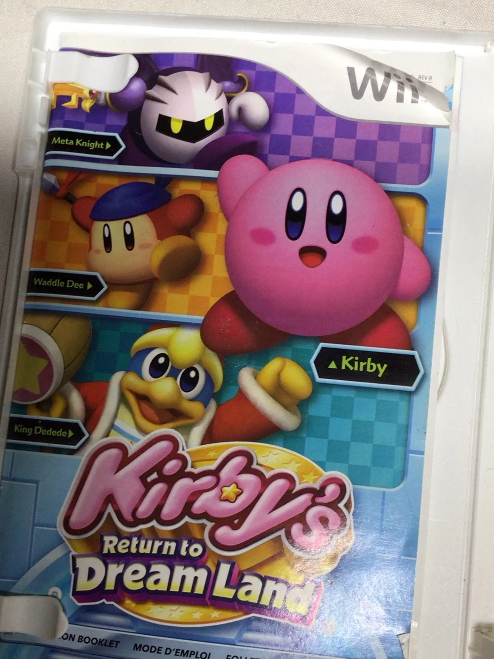 Nintendo Kirby videogame cover — Pink, Green, Blue artwork 2 game lot